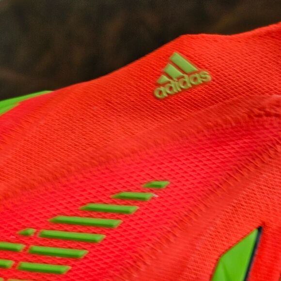 Adidas Predator Edge+ Plus SG Soccer Cleats Data Pack Women's 10 Solar Red Green - Picture 12 of 15